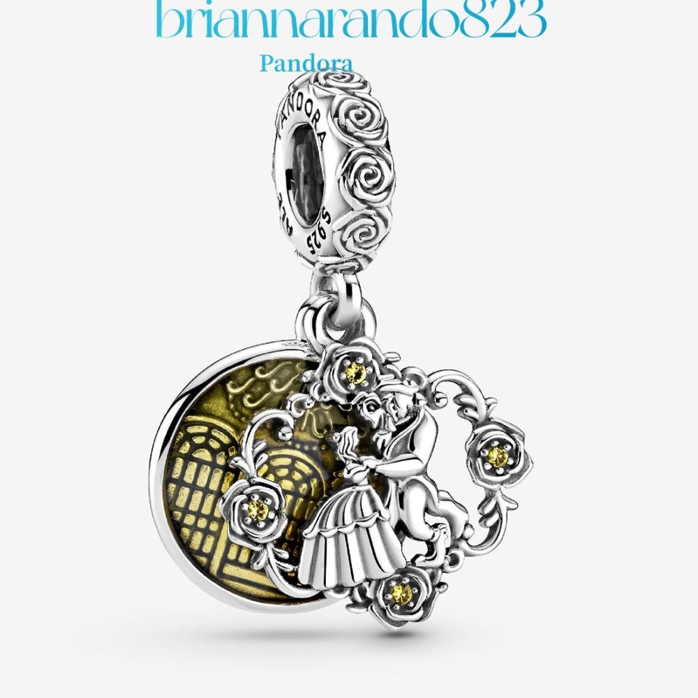 Pandora Disney Beauty And The Beast Dancing Dangl… - image 1